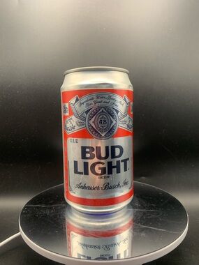 Vintage Beer Can Bud Light Budweiser Empty Anheuser Busch Aluminum Can